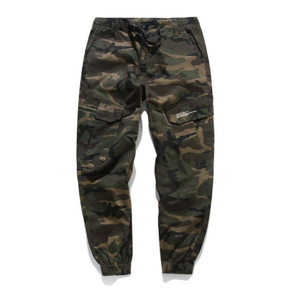 Herrmode Streetwear Byxor Herr Jogger Camo Harem Byxor Street Style Ungdom Casual Camouflage Slim Fit Ankelbyxor Man