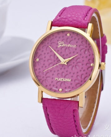 Geneva Flower Wrist Watch