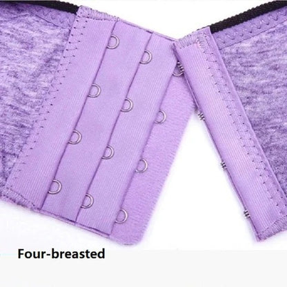 Stor storlek BH Bomull Utan Stålring Sport Bekväm Tunn BH Underkläder Dam