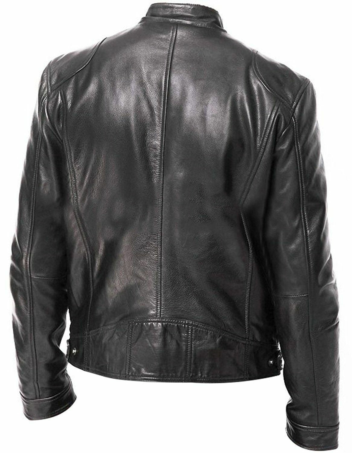 Veste en cuir PU Veste en cuir mince