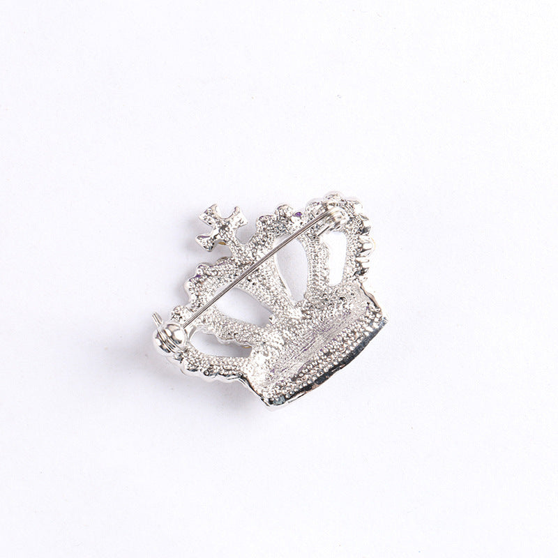 Diamond Crown Brooch