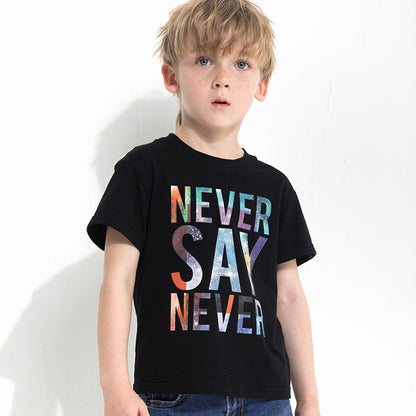 T-shirt enfant lettre imprimée