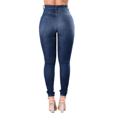 Pantalon jean déchiré femme 