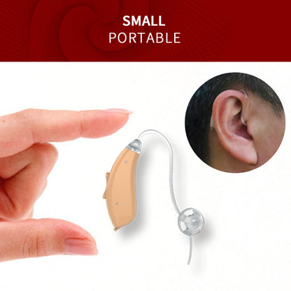 F802 BTE Digital Wireless Hearing Aid 6 Channels 12 Frequency Sound Amplifier Split Left Or Right Ear Noise Reduction