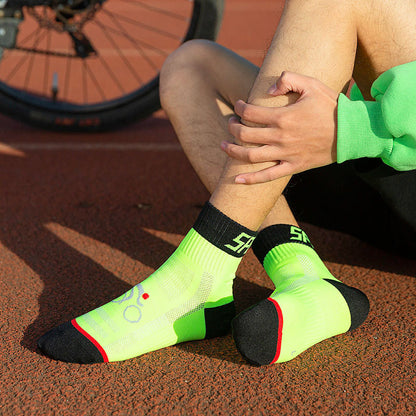 Chaussettes de cyclisme professionnelles en plein air Chaussettes de course