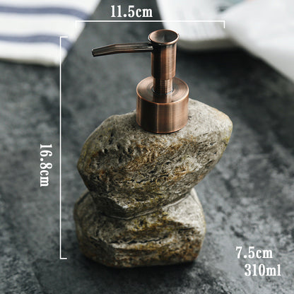 Ceramic Retro Stone Dispenser Soap Dispenser