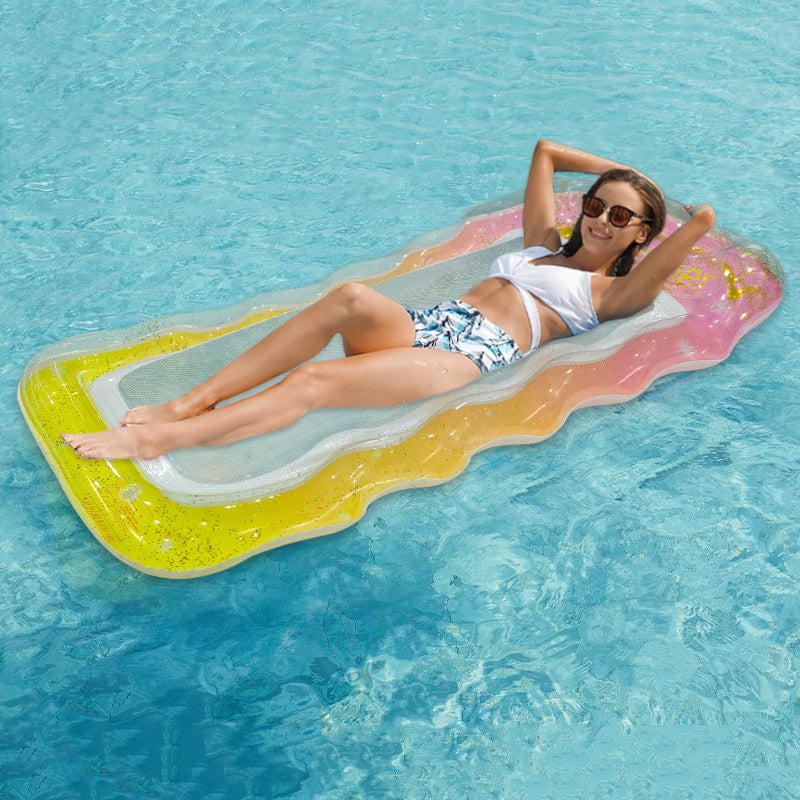 Holiday Pool Float - Stylish Sequin Design