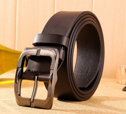 New Brand High Quality Men's Belts Luxury Brand Leather Belt Pin Buckle Black Business Pants Belt Belt Men's Belt