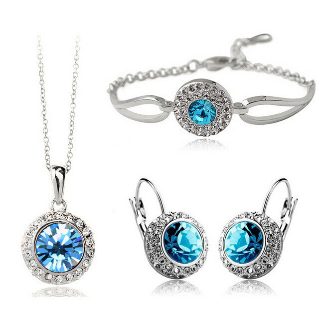 Elegant Jewelry Set - Golden Fruit Green
