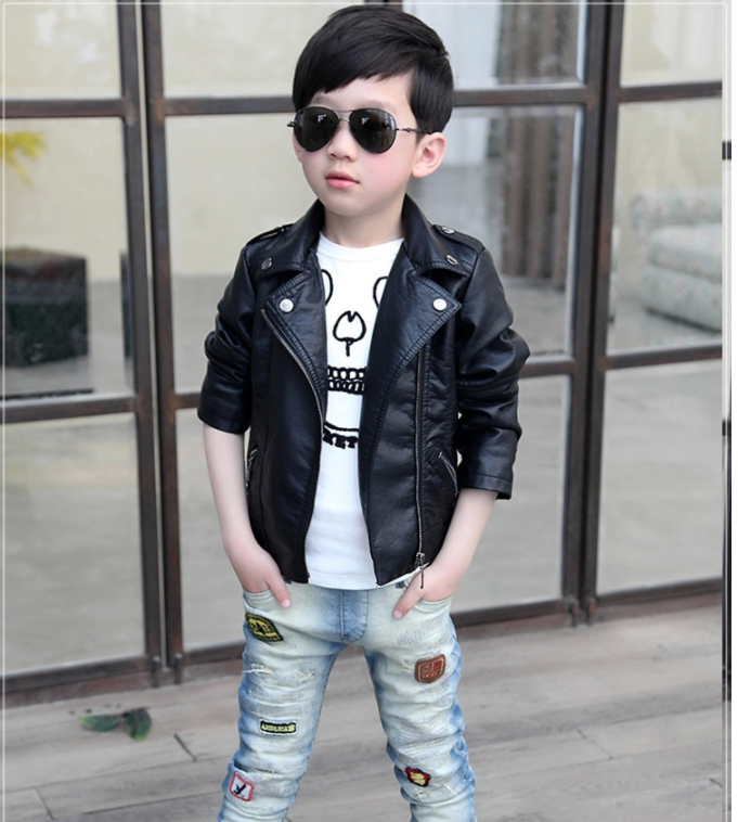 Veste en cuir pour enfants