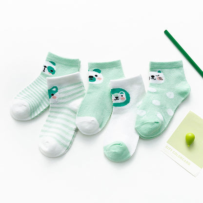 Chaussettes en maille d'animaux de dessin animé pour bébé