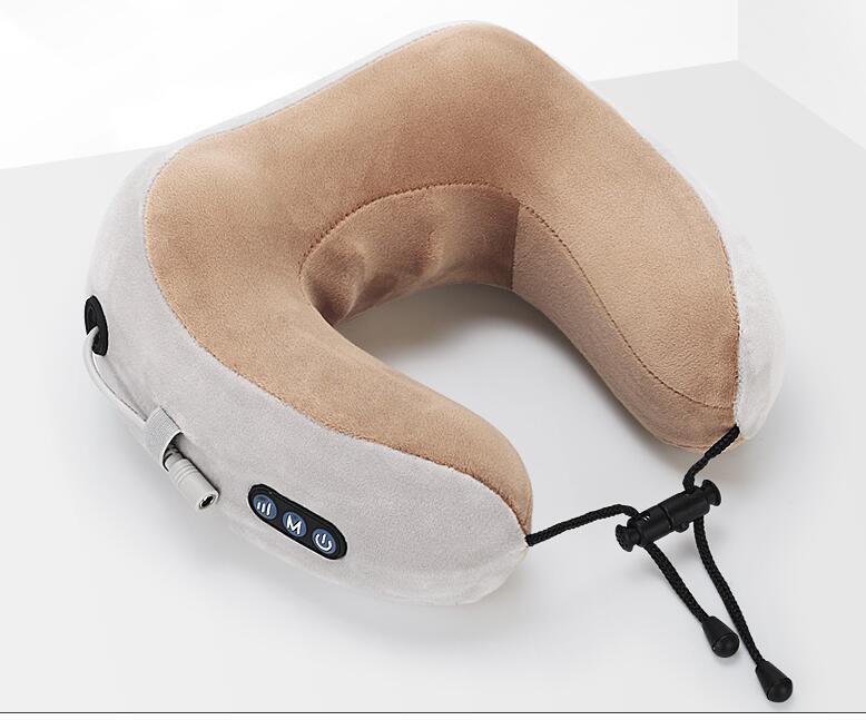 Massage U-Shaped kudde Multi-Function Axel och cervikala vertebra Elektrisk utomhus bärbar bil hälsovård