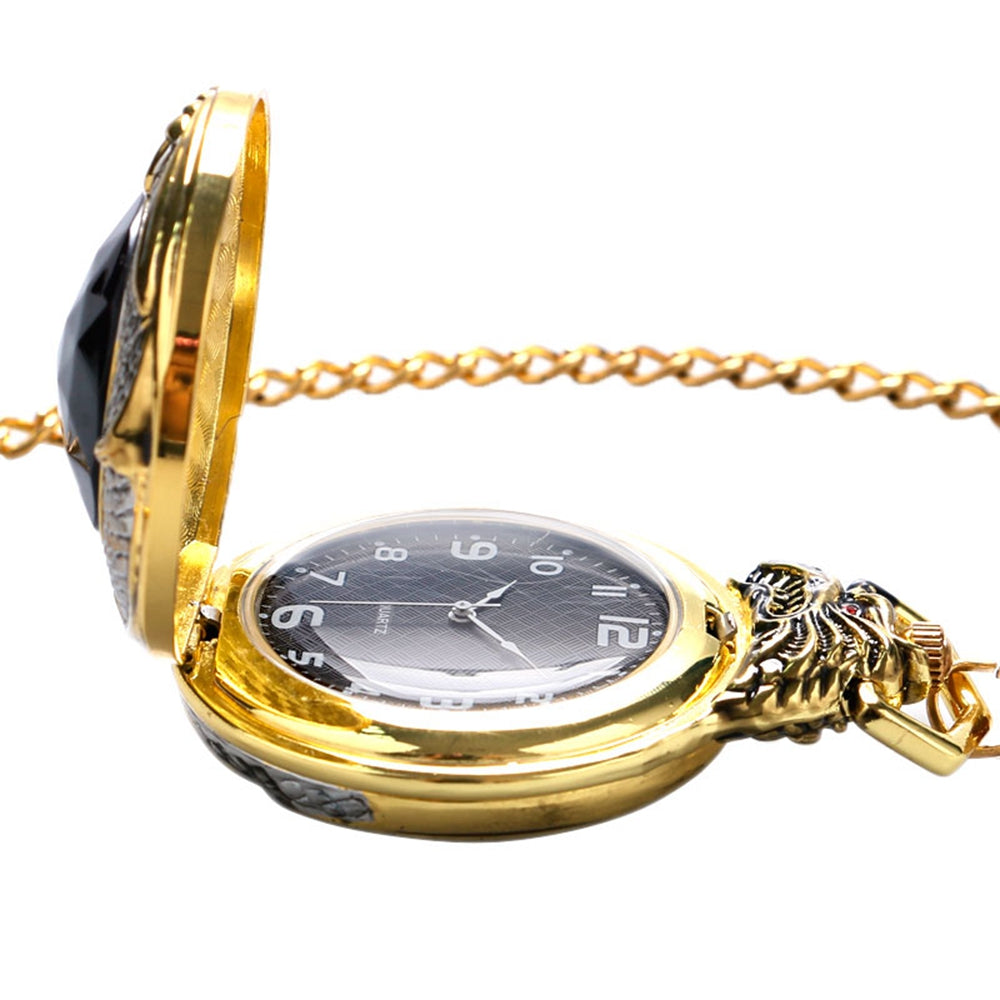 Creative golden dragon pocket watch