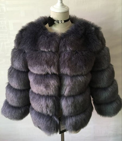 S-3XL Minkrockar Dam Vinter Nytt Mode FAUX Päls Elegant Tjock Varm Ytterkläder Fuskpälsjacka Chaquetas Mujer