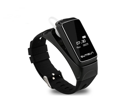 Bracelet casque b7 montre bluetooth intelligente