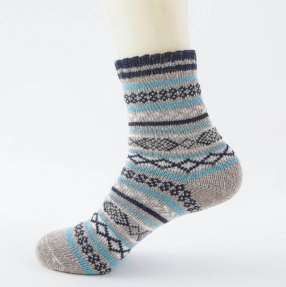 Winter Thick Warm Stripe Wool Socks