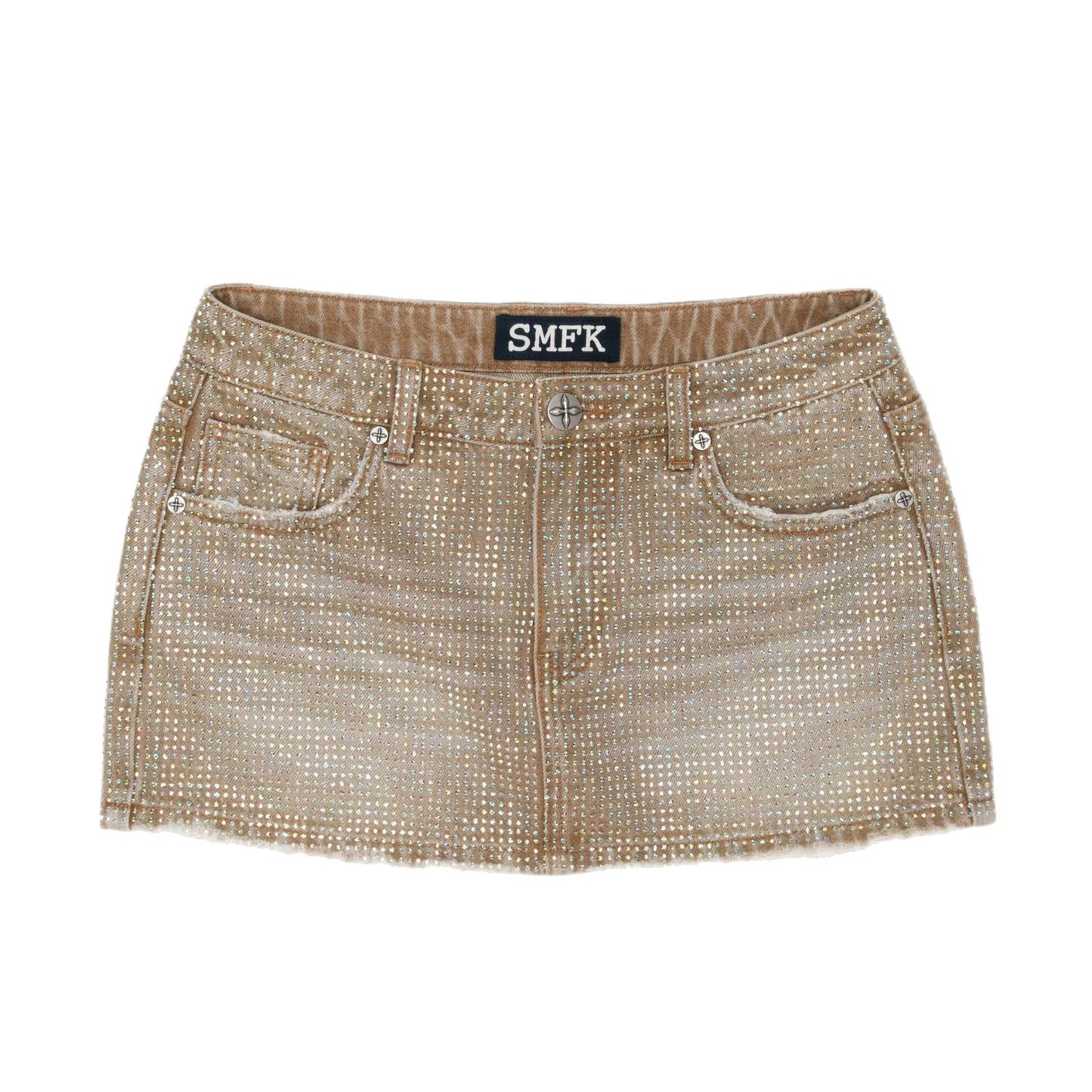 Handmade Wildland Holographic Denim Skirt