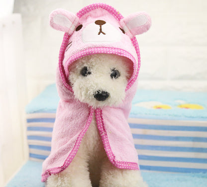 Serviette de bain en peluche pour chien, couverture mignonne