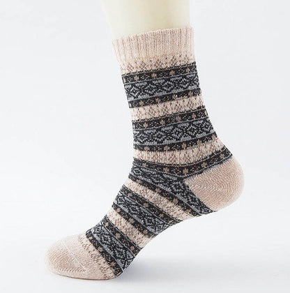 Winter Thick Warm Stripe Wool Socks