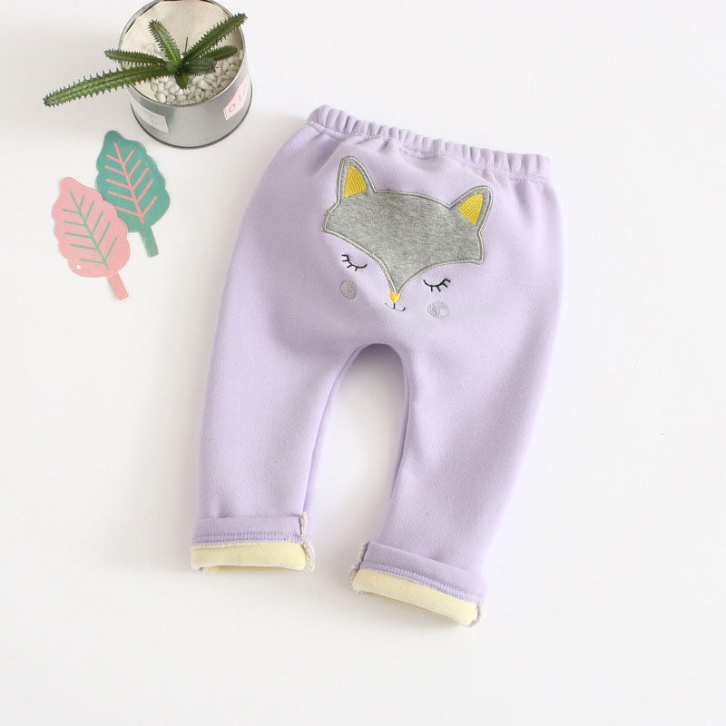 Pantalon rembourré en velours pour enfants et