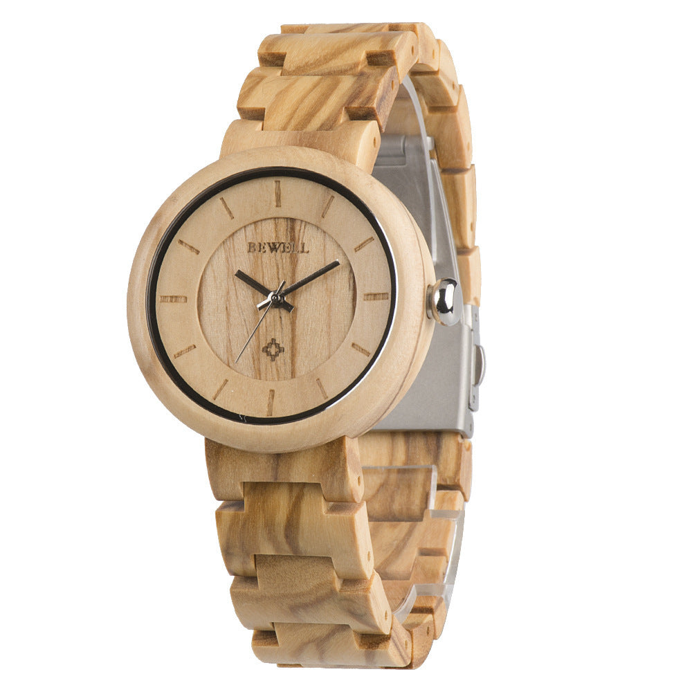 Bamboo wood watch watch ladies watch quartz movement watch