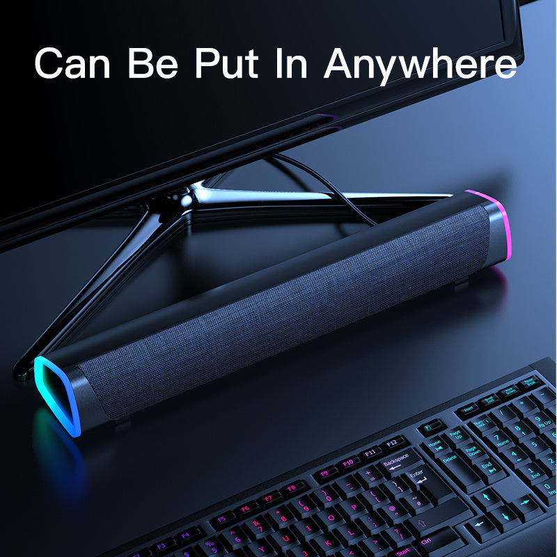 Kompatibel med Apple, 4D datorhögtalare stereoljud subwoofer Bluetooth-högtalare för Macbook bärbar dator musikspelare trådbunden högtalare