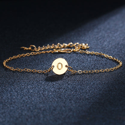 Modesmycken Justerbara Guldfärgade Legering Bokstav Armband Armband För Män Kvinnor Flickor Charm Armband Fest Bileklik Pulseiras