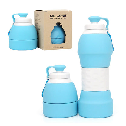 Bouteille d'eau pliante en silicone