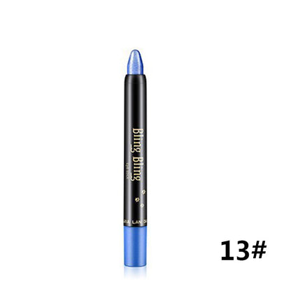 Pearlescent Silkworm Eyeshadow Pen Varaktig Vattentät och inte blommande Glänsande Pearlescent Gel Pen 15 färger ögonskuggspenna