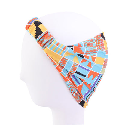 African Pattern Print Headband For Women Twist Style