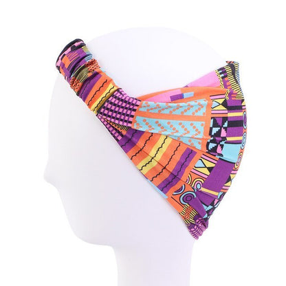 African Pattern Print Headband For Women Twist Style