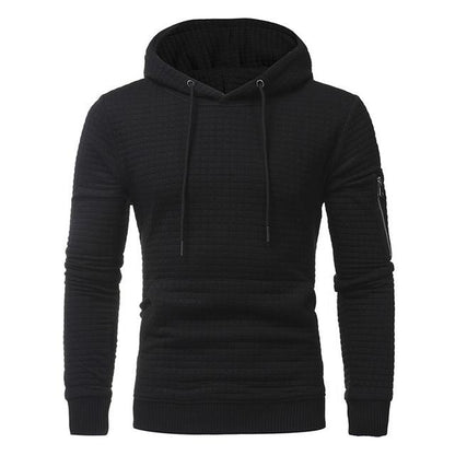 Män Sweatshirt Hoodie Med Arm Dragkedja Långärmad Slim Tops 