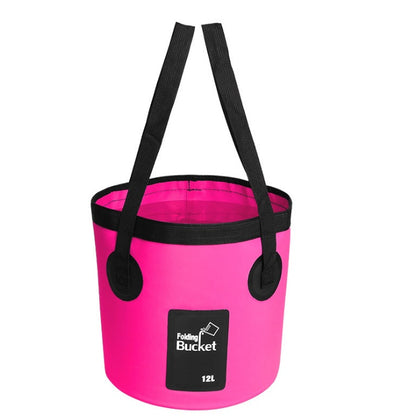 Portable Travel Bag Fishing Bucket Folding Bucket Bag Outdoor Convenient Travel Car Wash Bucket Outdoor Waterproof Bag