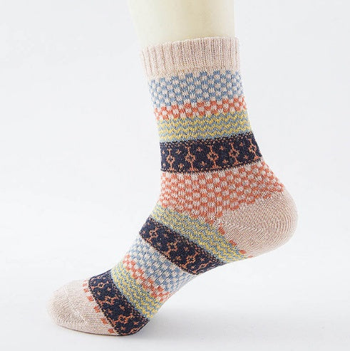 Winter Thick Warm Stripe Wool Socks