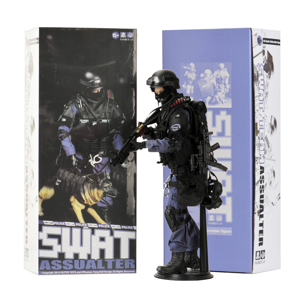 Attack toy soldier model