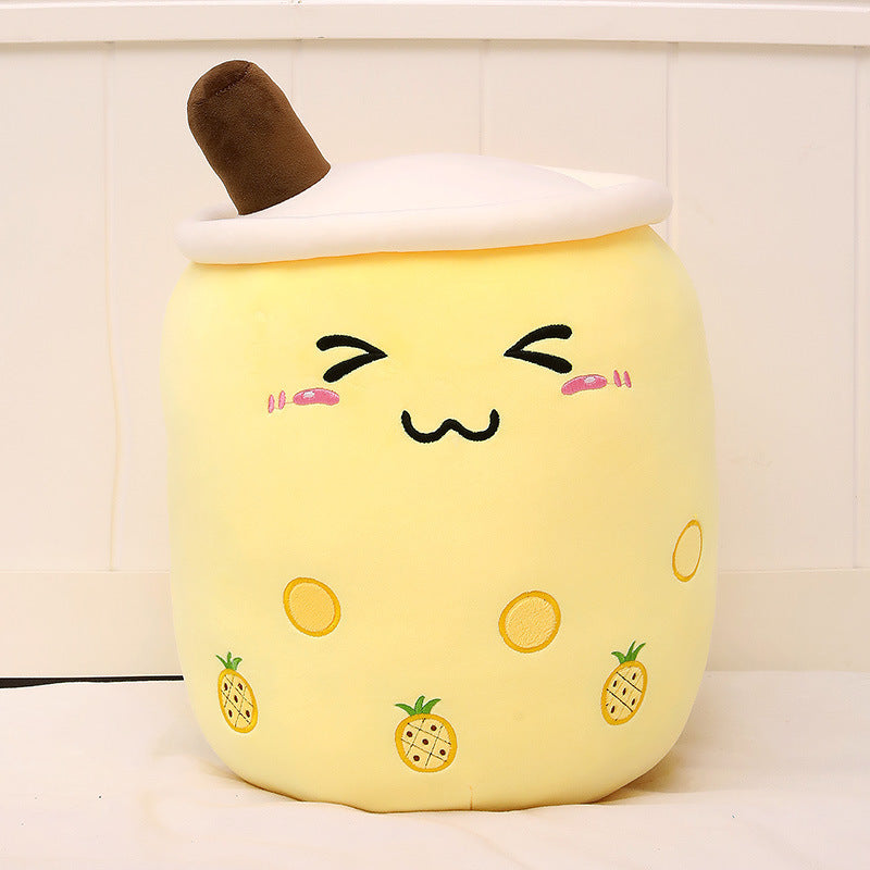 Pearl milk tea cup pillow