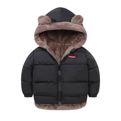 Boy's Cotton-padded Winter Jacket, Children's Cotton-padded Jacket, Double-sided Wear