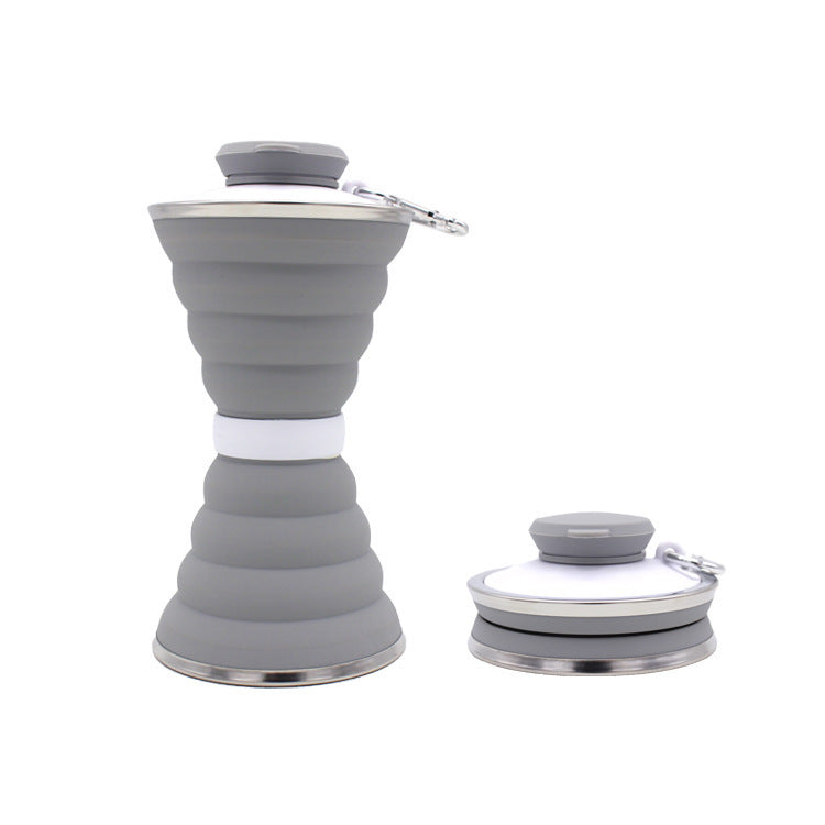 Bouteille d'eau en Silicone de 500ML, pliable, anti-fuite, Portable, pour sport, voyage, voyage en plein air, salle de sport, randonnée, Gadgets de cuisine réutilisables