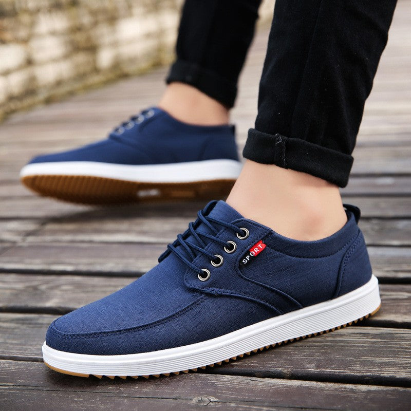 Herr Fritidsskor Sommar Canvas Skor Herr Andas Casual Canvas Män Skor Promenad Herrskor Chaussure Homme Fabriksförsäljning