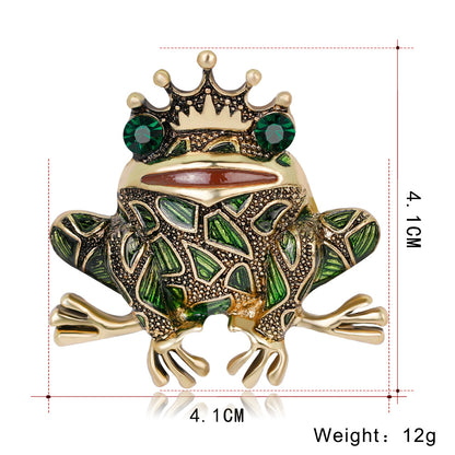 Broche Diamant Prince Grenouille