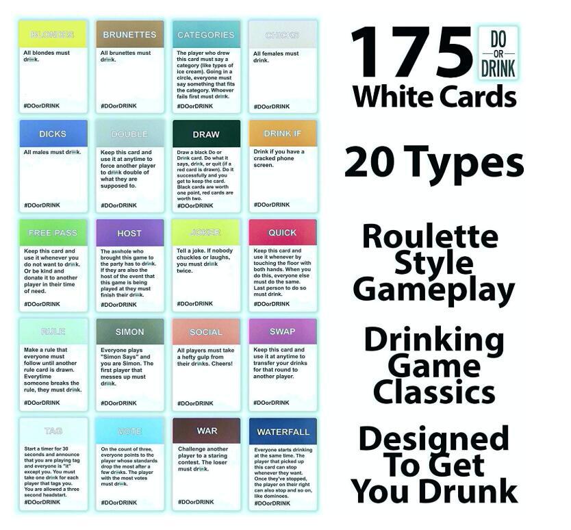 Board Games Drinking Card Game For Adults Dare Or Shots For Pre Drinks Strategy Parties Camping Birthday Game Card