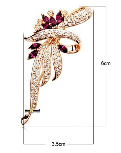 Version coréenne de broche en cristal de bijoux féminins