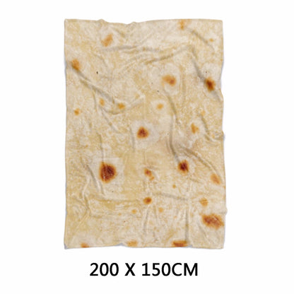 Couvertures Burrito en flanelle Super douces et chaudes, 280g/m², forme ronde, pour voyage en avion, en molleton de corail, couvertures pour la sieste Tortilla