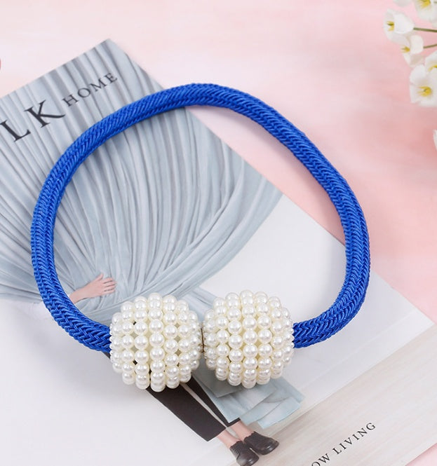 Magnetisk Gardin Tiebacks Pearl Beads
