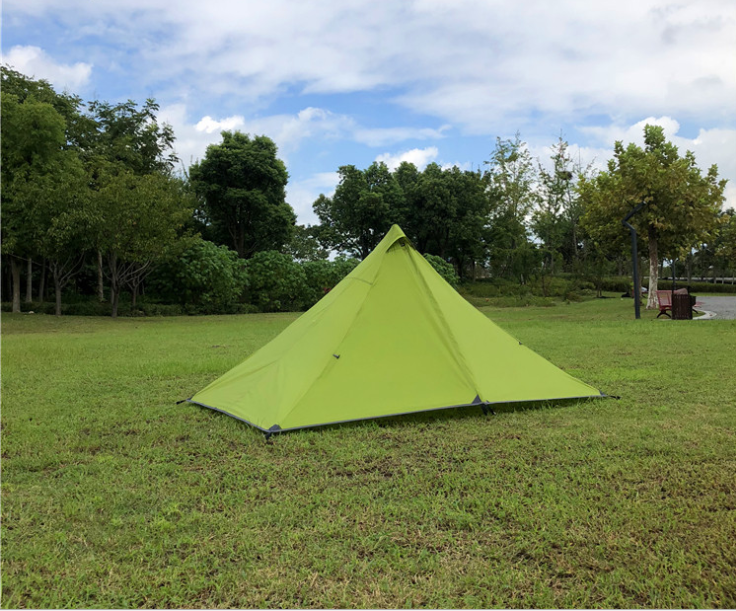 Bärbar camping pyramid tält enstaka utomhusutrustning camping leveranser