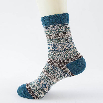 Winter Thick Warm Stripe Wool Socks