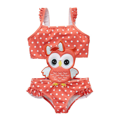 Baby Girls Swimwear Watermelon Swimsuit Swimming Beach Bathing Bikini Cute Summer One-piece Swimming Costume