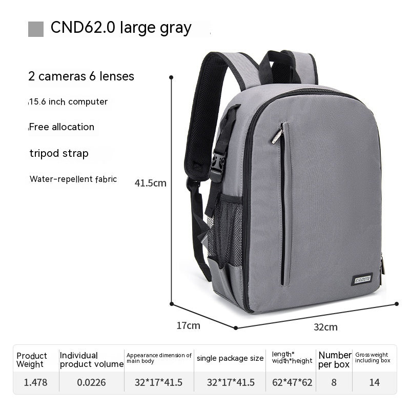 Casual DSLR Camera Bag Solid Color Nylon Camera Bag