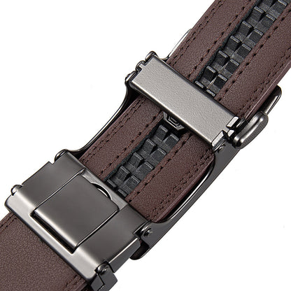 Men's Business Split Leather Belt - Professional Excellence