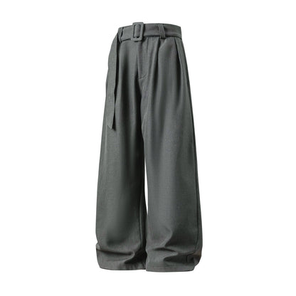 Three-dimensional Pleated Draping Machete Suit Pants